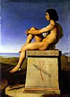 Jean Hippolyte Flandrin Polites, Son of Priam, Observes the Movements of the Greeks painting